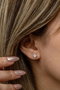 Heliophilia Silver Pendientes de Plata de Ley 925 con Baño de Oro Rosa y Circón